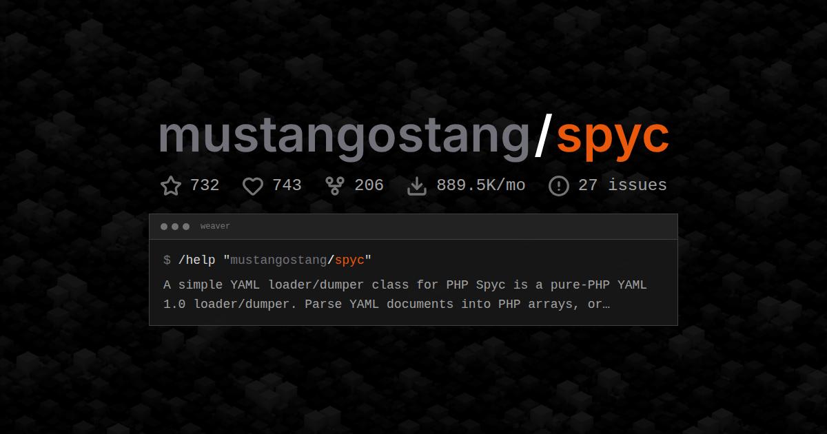mustangostang/spyc