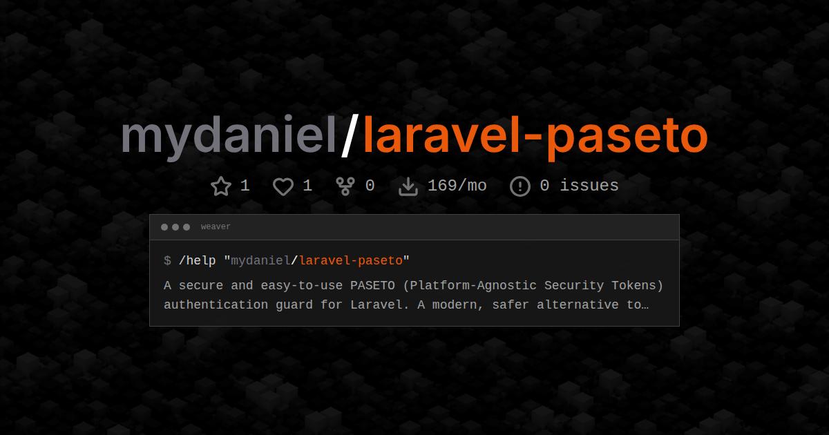 mydaniel/laravel-paseto
