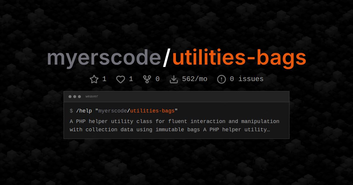 myerscode/utilities-bags