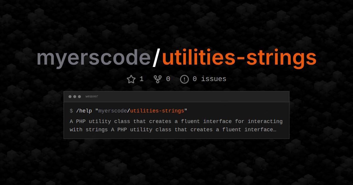 myerscode/utilities-strings
