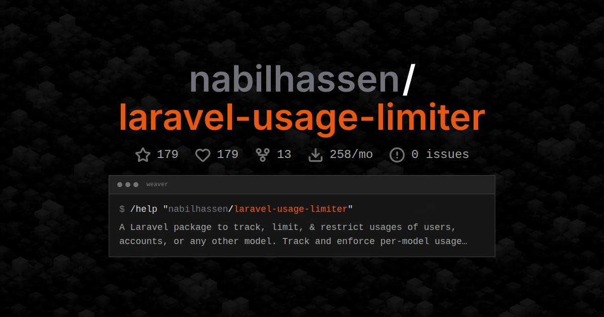 nabilhassen/laravel-usage-limiter