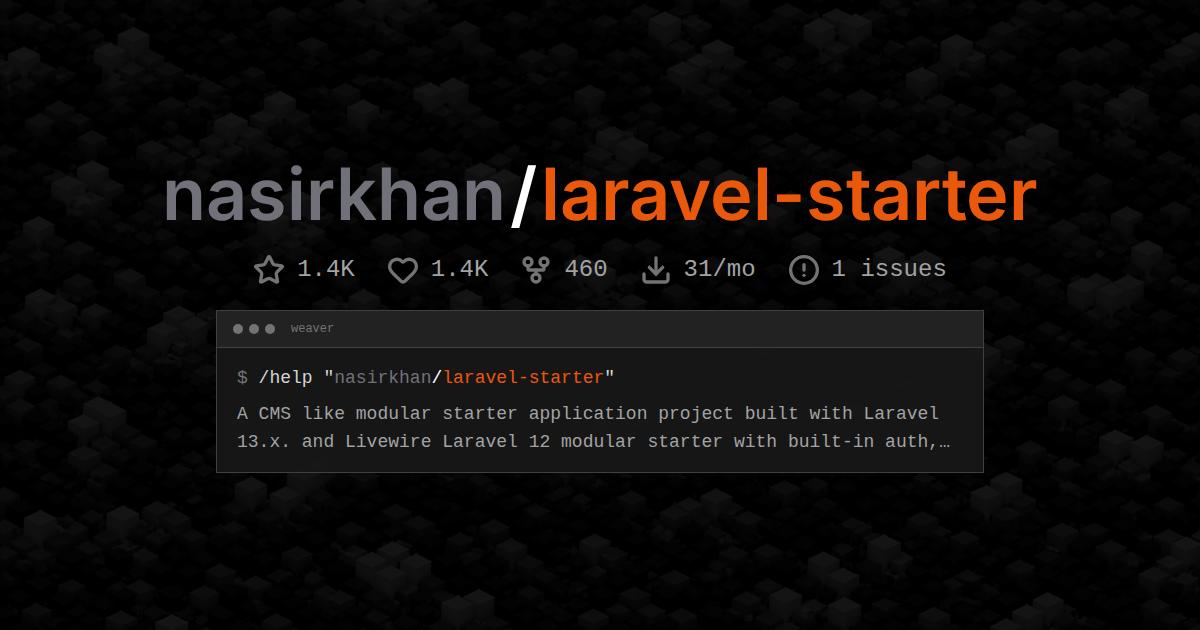 nasirkhan/laravel-starter