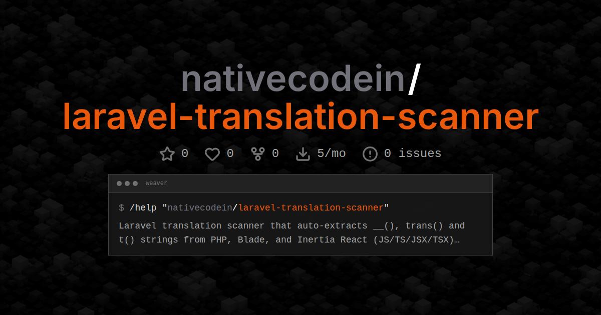 nativecodein/laravel-translation-scanner