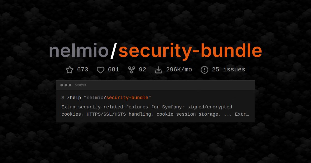 nelmio/security-bundle