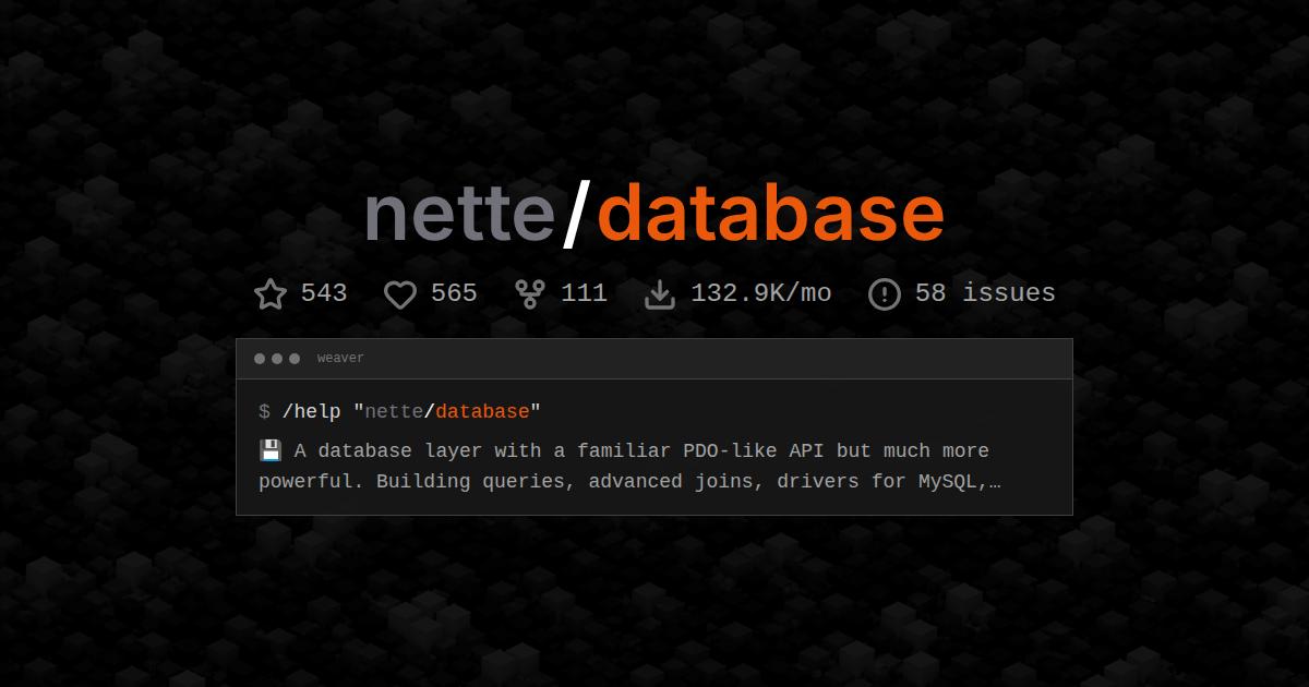 nette/database