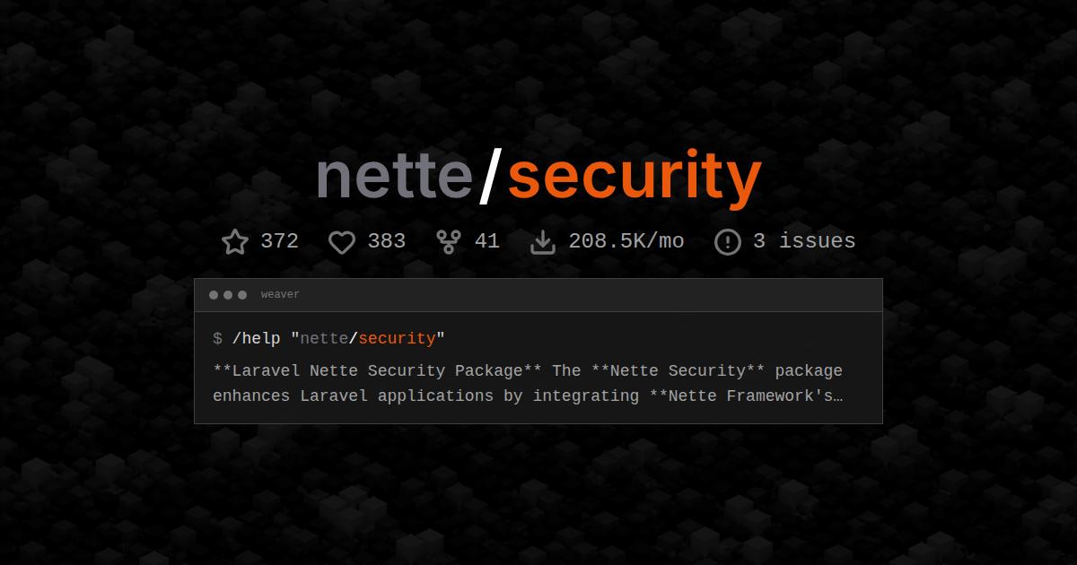 nette/security