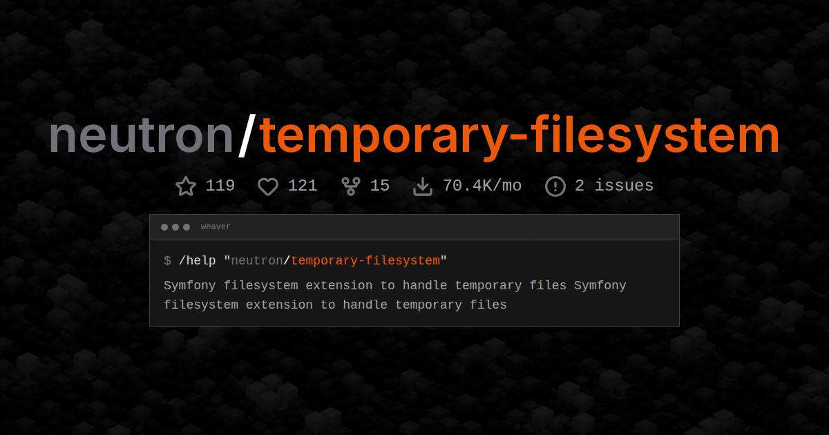 neutron/temporary-filesystem