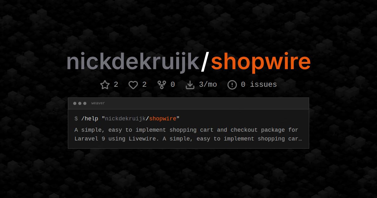 nickdekruijk/shopwire