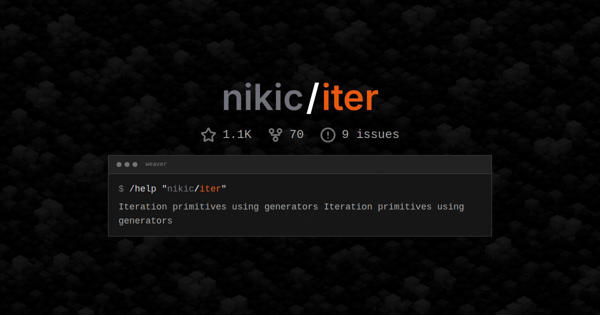 nikic/iter