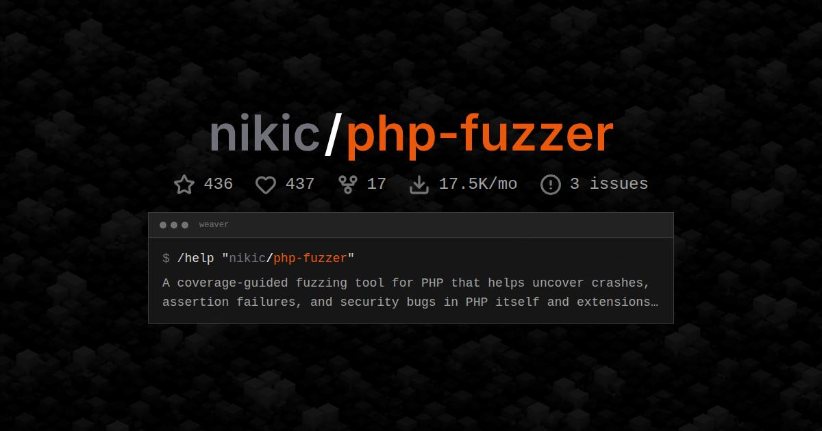 nikic/php-fuzzer