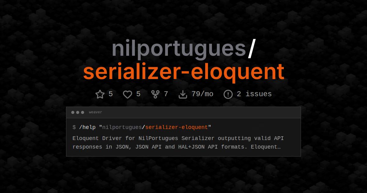 nilportugues/serializer-eloquent
