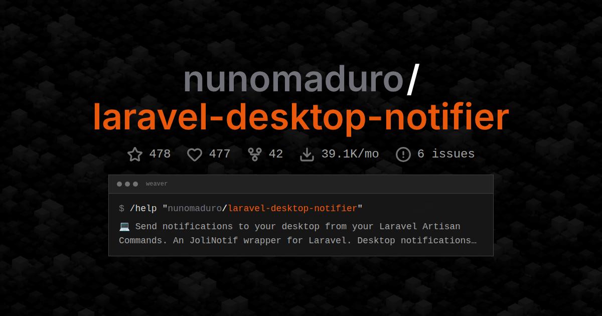 nunomaduro/laravel-desktop-notifier