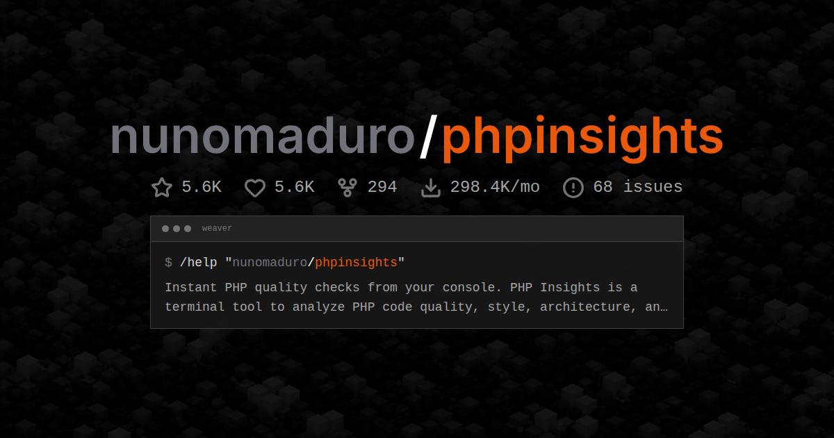 nunomaduro/phpinsights