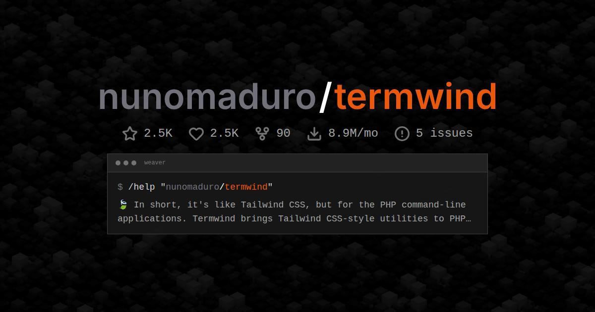 nunomaduro/termwind