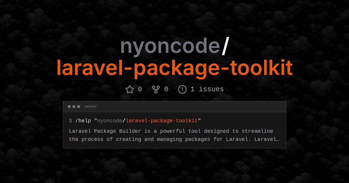 nyoncode/laravel-package-toolkit