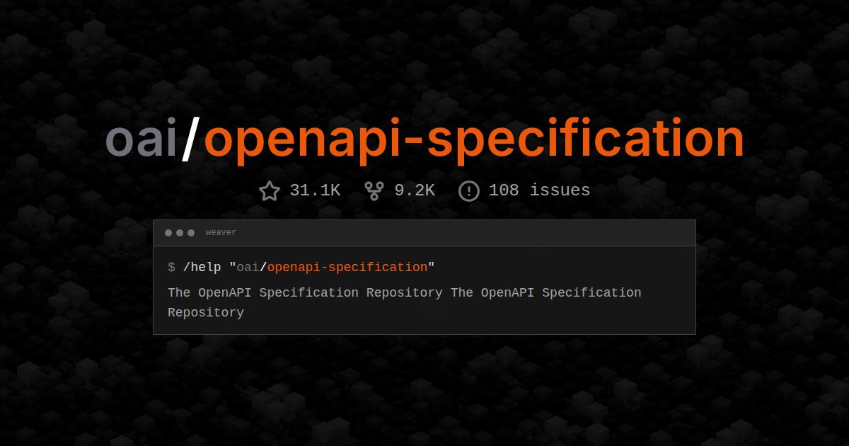 oai/openapi-specification