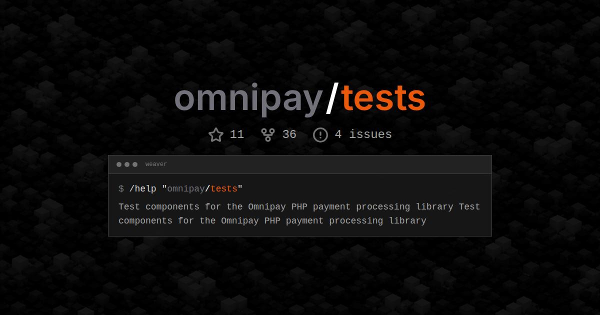 omnipay/tests