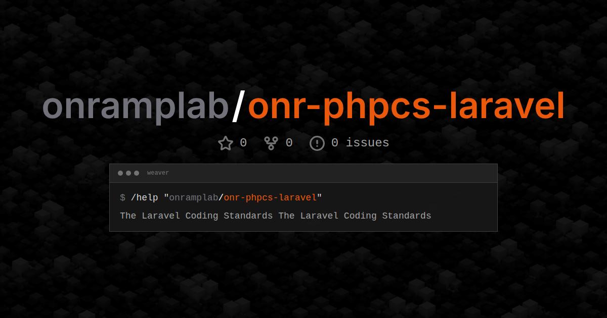onramplab/onr-phpcs-laravel