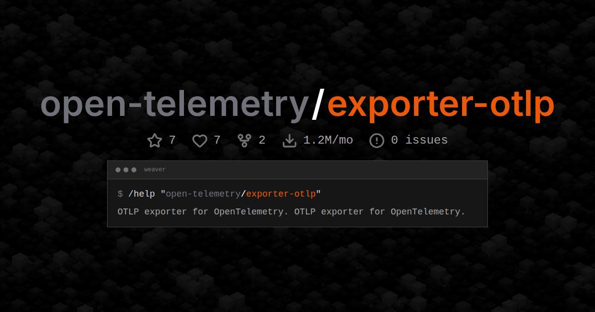 open-telemetry/exporter-otlp