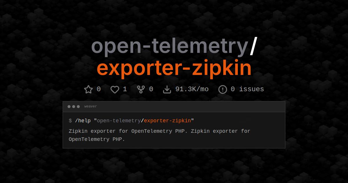 open-telemetry/exporter-zipkin