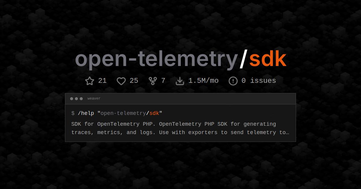 open-telemetry/sdk
