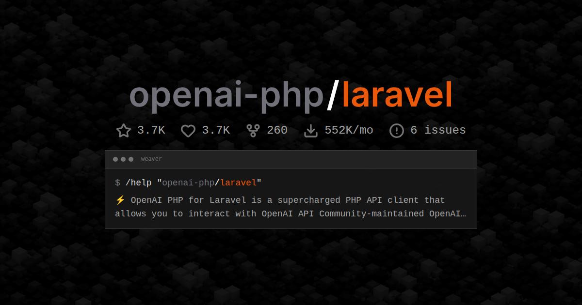 openai-php/laravel