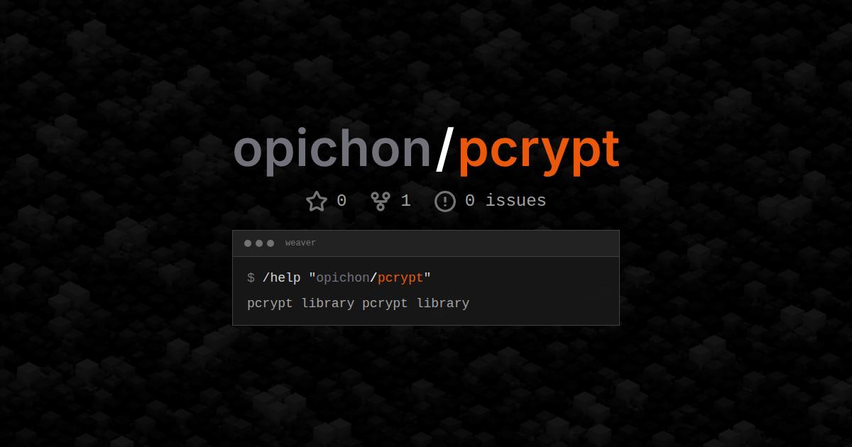 opichon/pcrypt