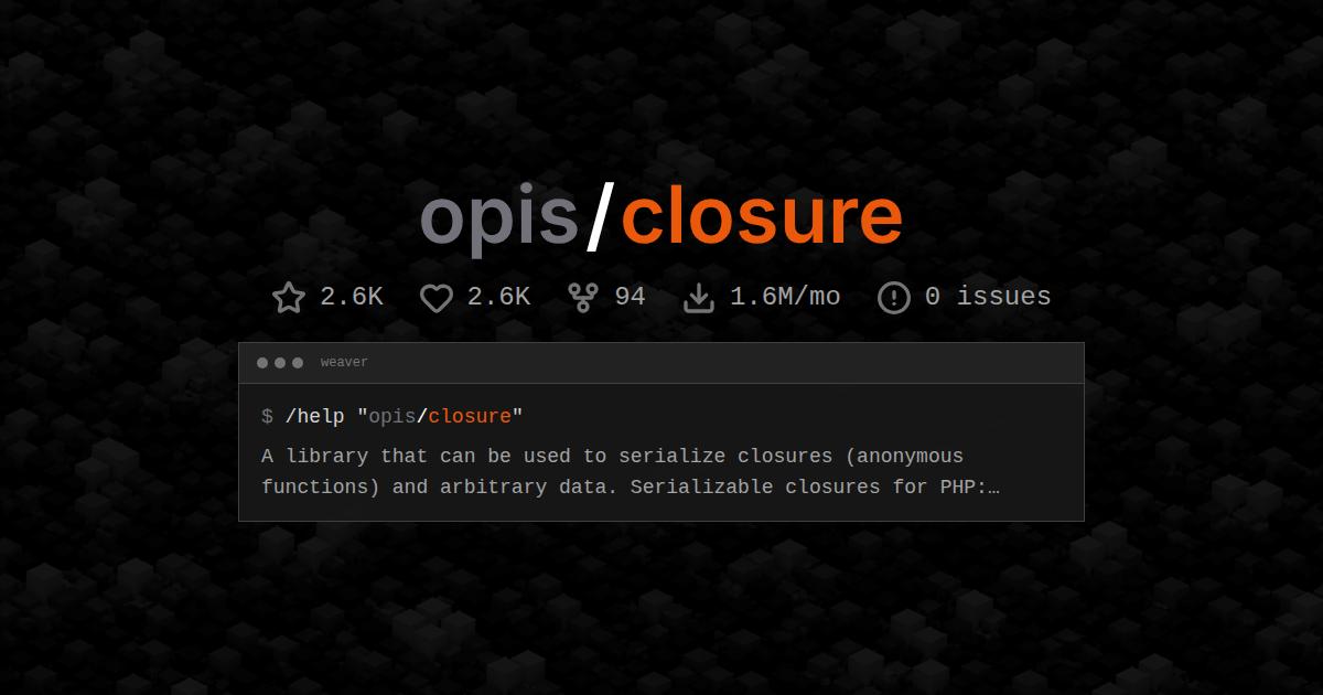 opis/closure