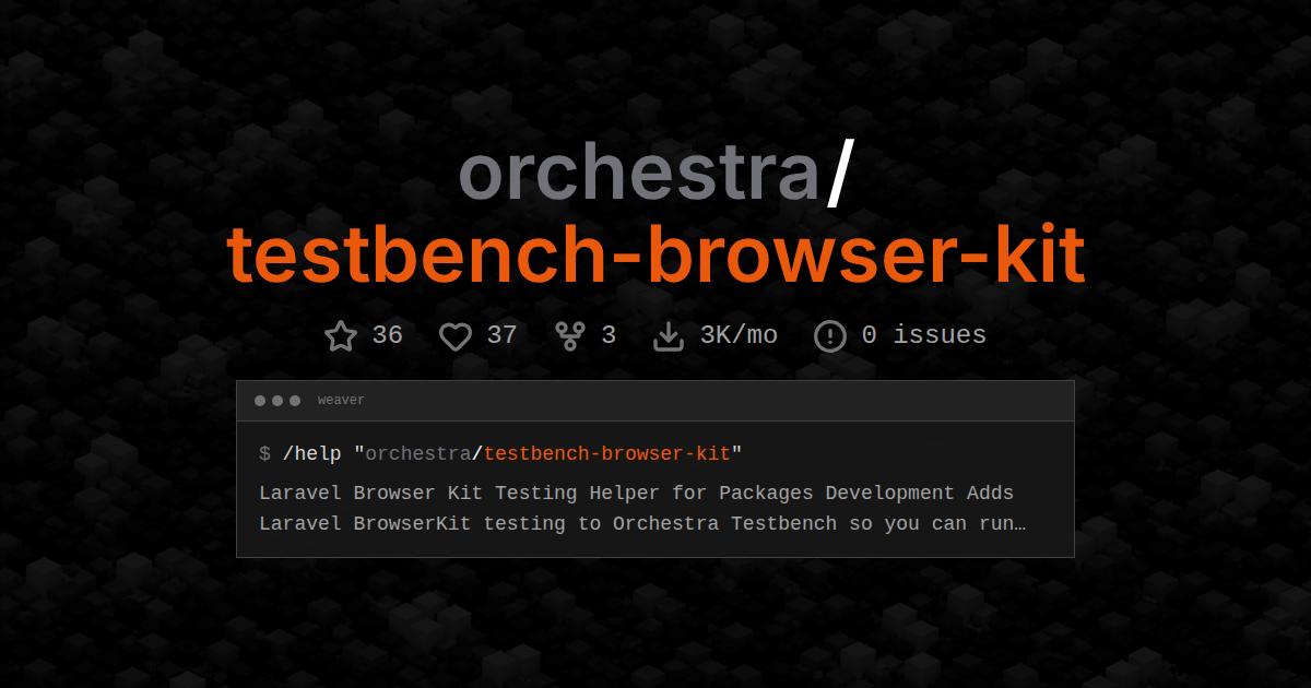 orchestra/testbench-browser-kit