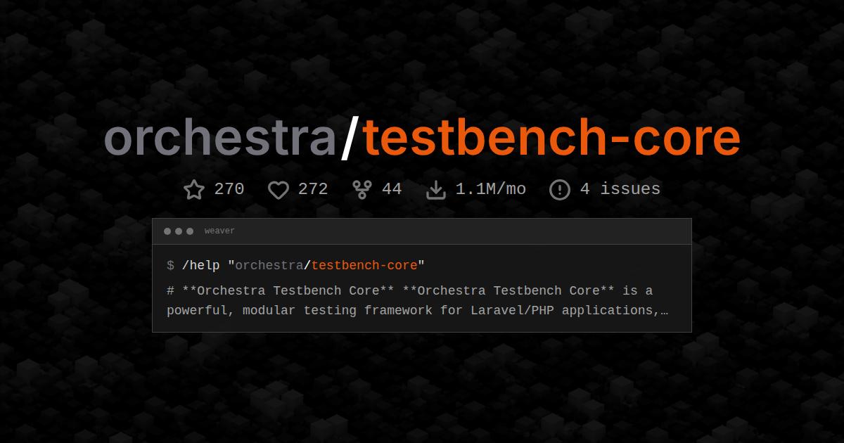 orchestra/testbench-core