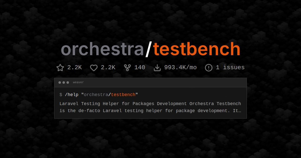 orchestra/testbench