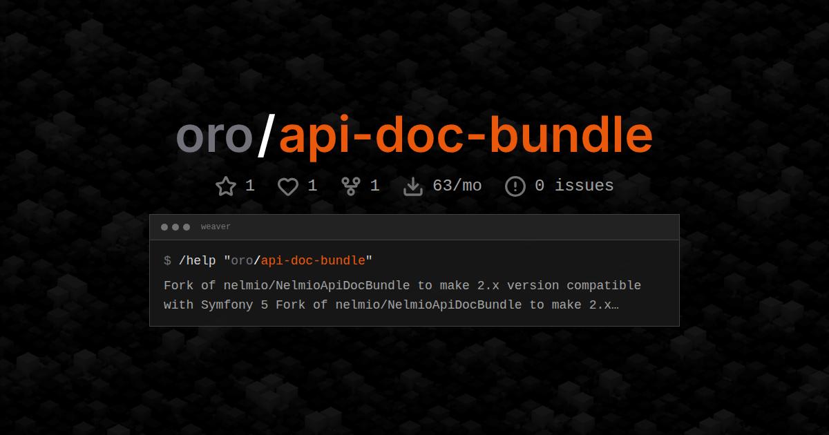 oro/api-doc-bundle