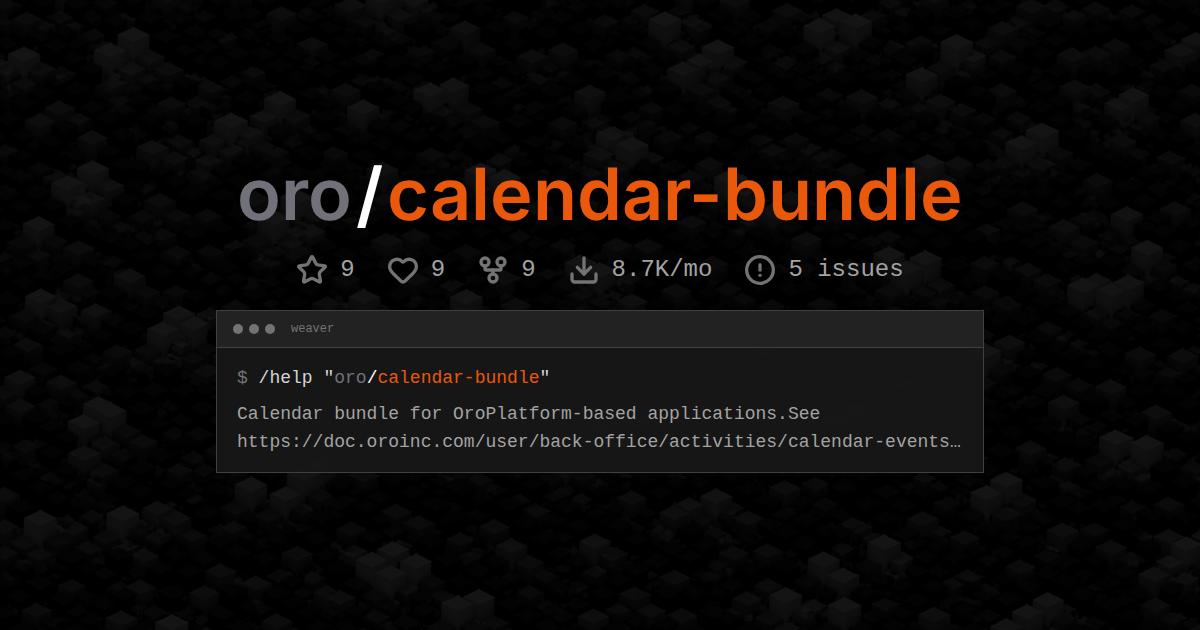 oro/calendar-bundle