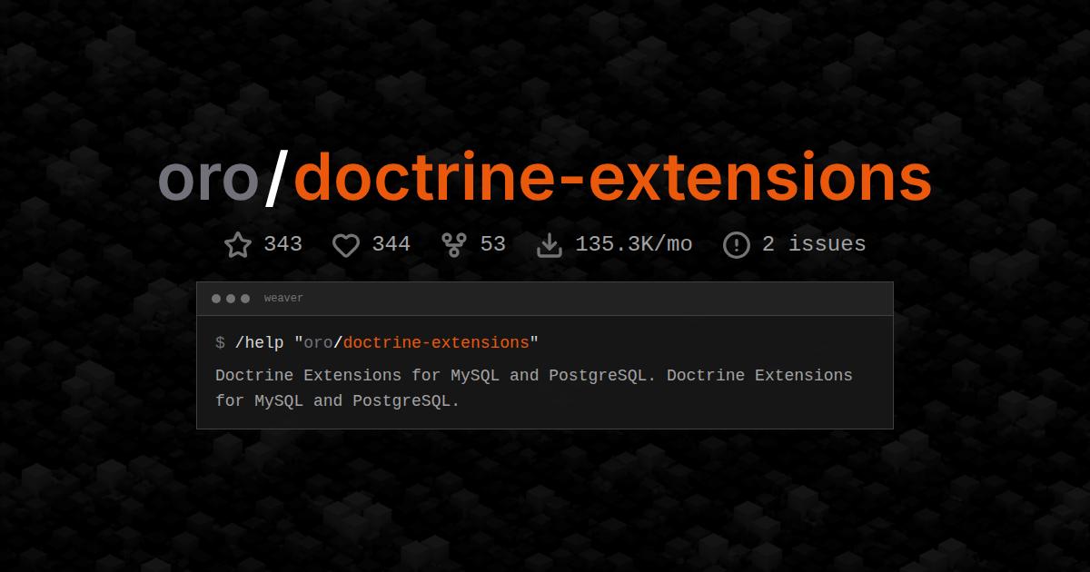 oro/doctrine-extensions