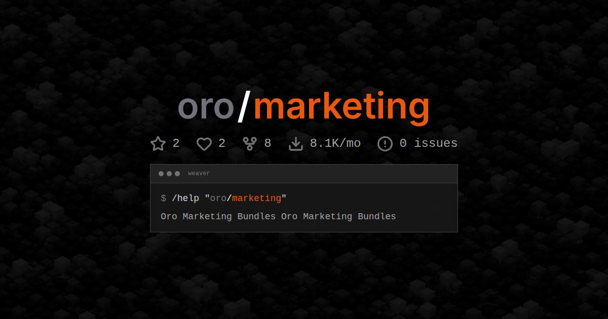 oro/marketing