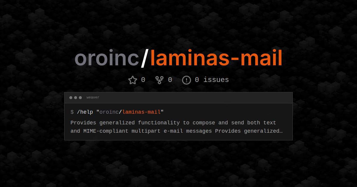 oroinc/laminas-mail