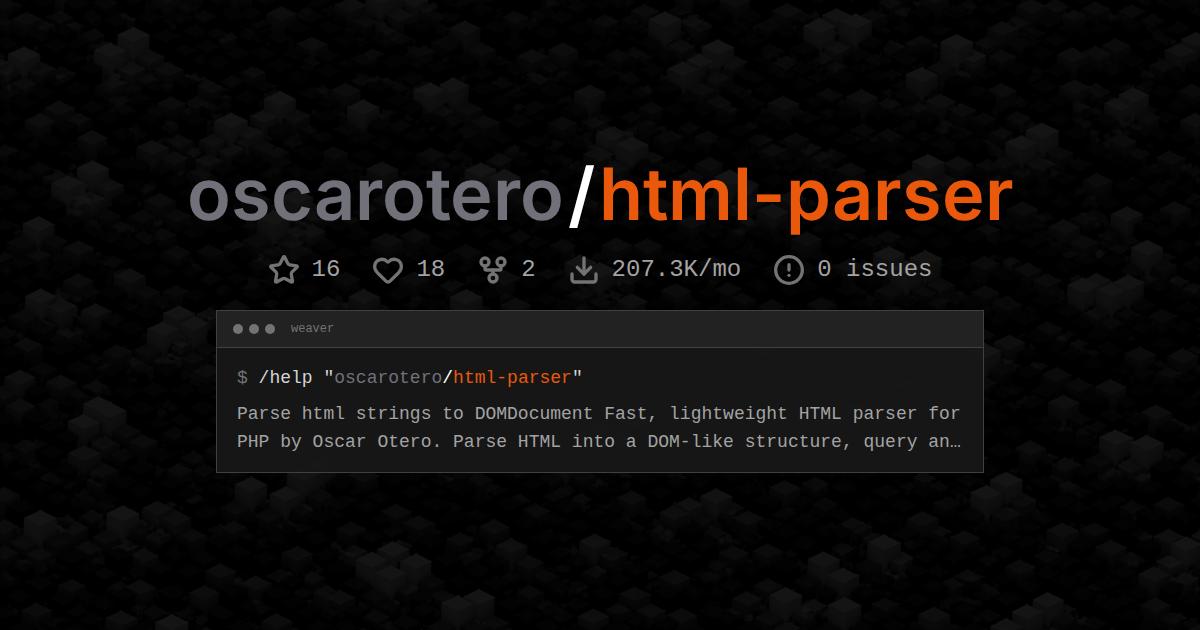 oscarotero/html-parser