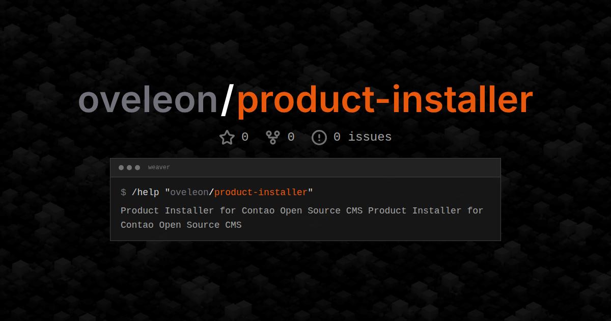 oveleon/product-installer
