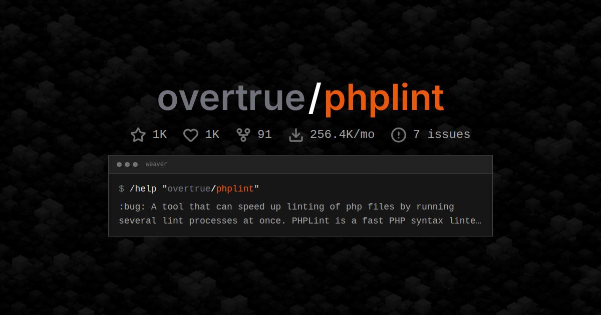 overtrue/phplint