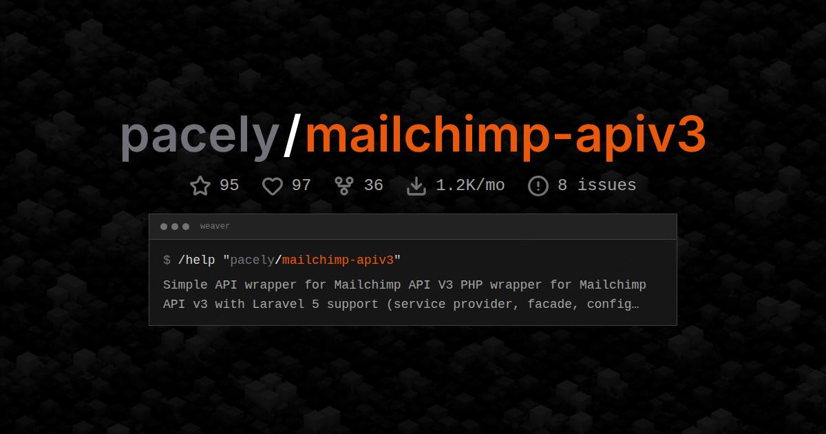 pacely/mailchimp-apiv3