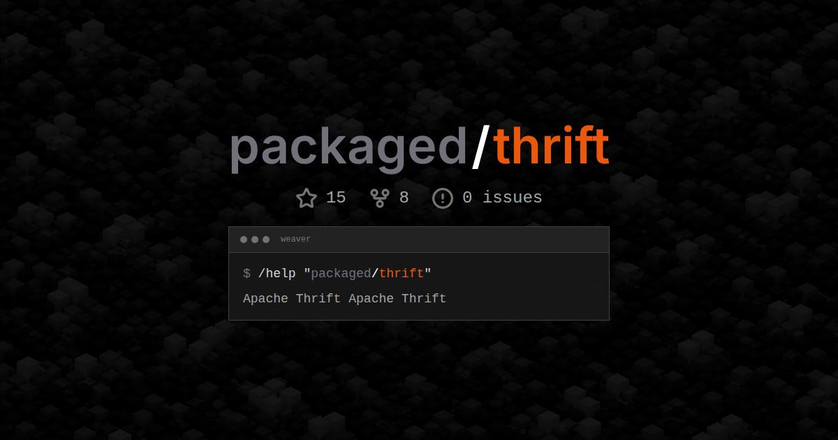 packaged/thrift