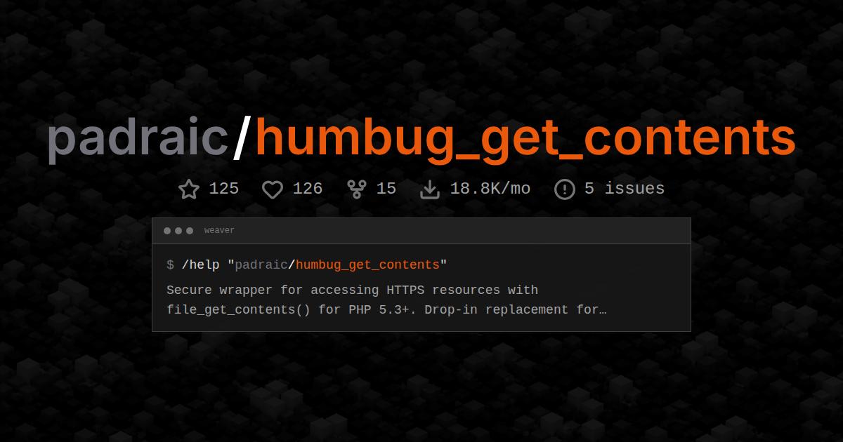 padraic/humbug_get_contents
