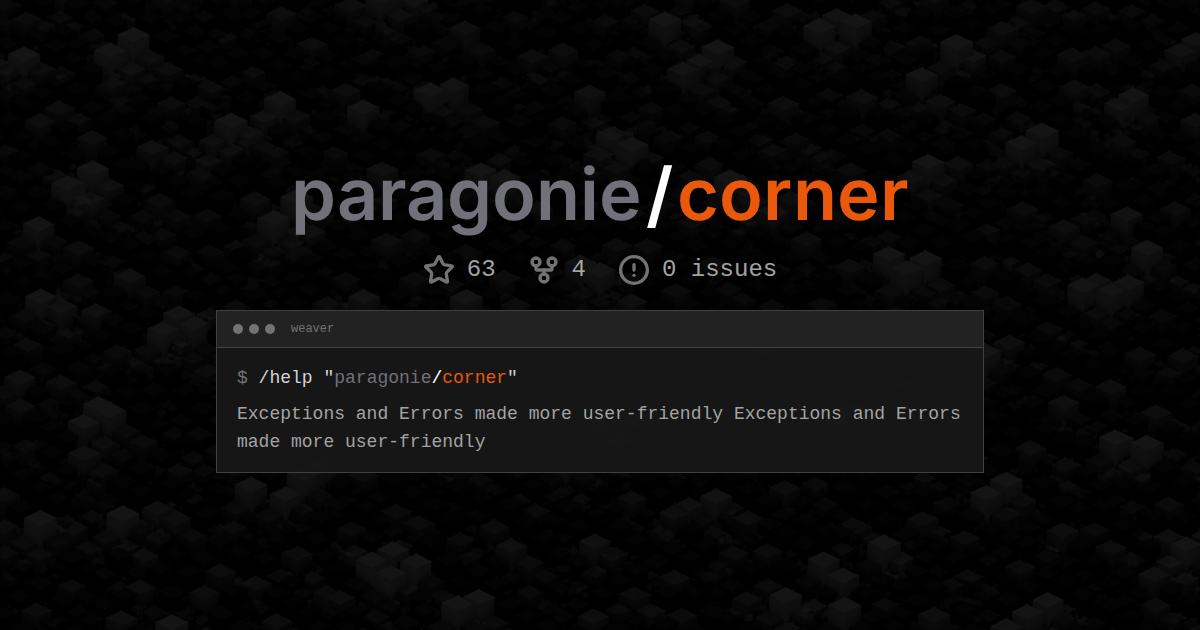 paragonie/corner