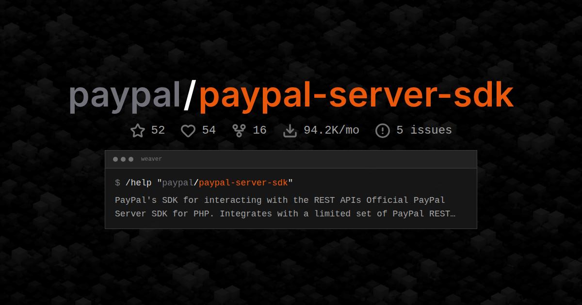 paypal/paypal-server-sdk