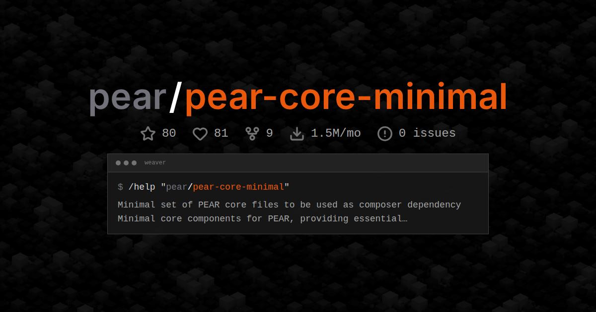pear/pear-core-minimal