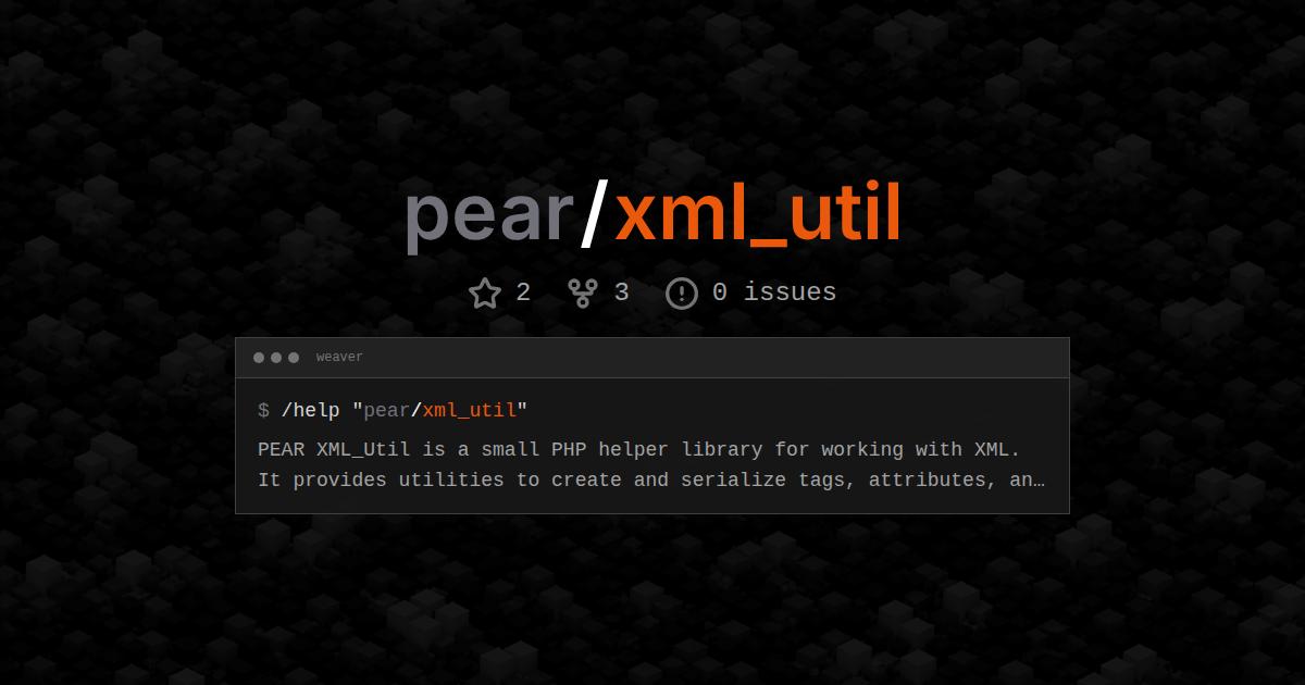 pear/xml_util