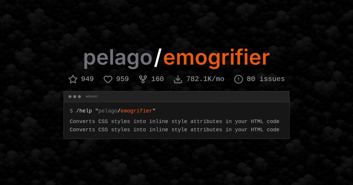 pelago/emogrifier
