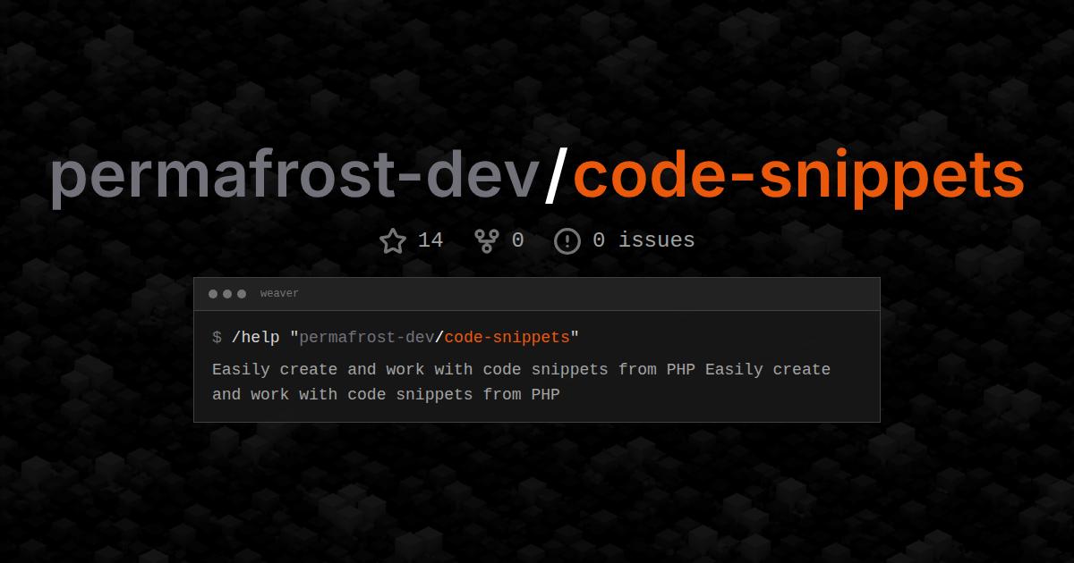 permafrost-dev/code-snippets