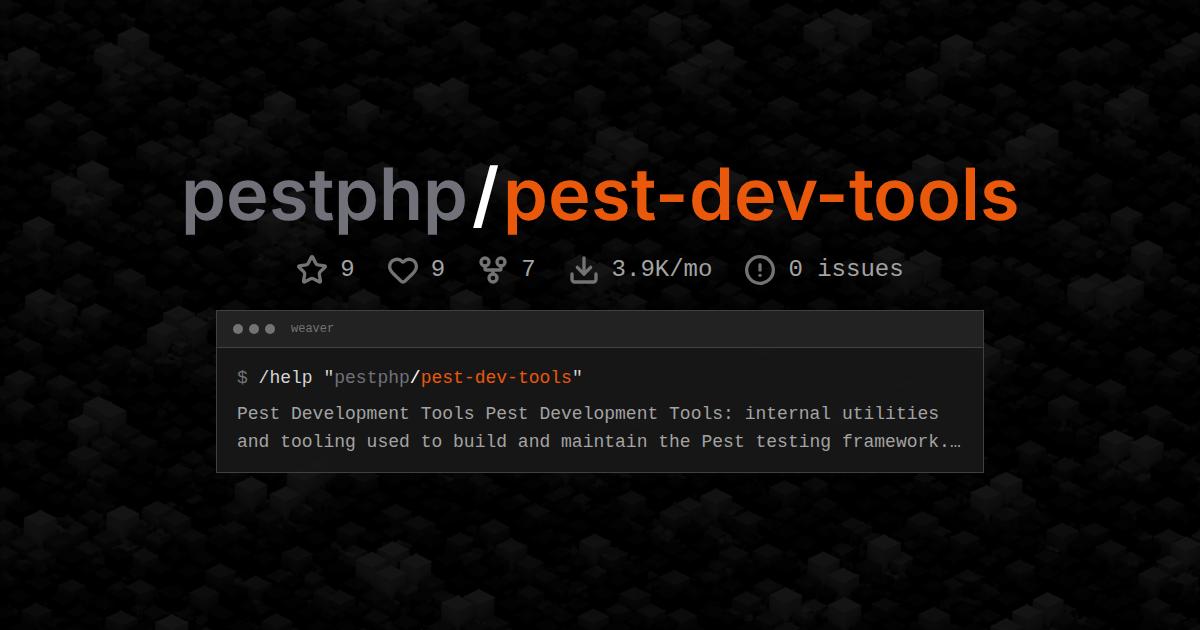 pestphp/pest-dev-tools