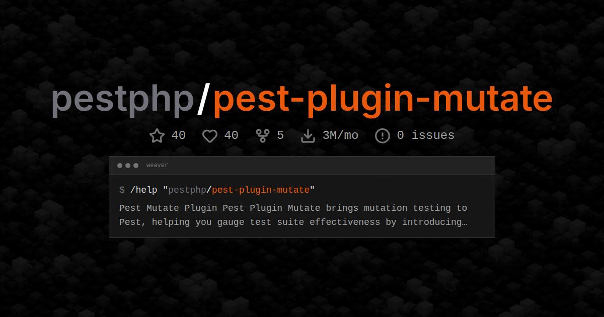 pestphp/pest-plugin-mutate